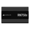 Maitinimo blokas CORSAIR RM750e 750 W ATX 3.1 80 PLUS Gold pilnai modulinis, 24 kontaktų, 120 mm ventiliatorius, 6×SATA, 2×PCIe (6+2), 2×PATA