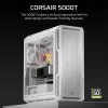 CORSAIR 5000T vidutinio bokšto korpusas, aukštos kokybės, baltas