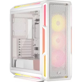 CORSAIR kompiuterio korpusas 5000T LX RGB (grūdintas stiklas) baltas