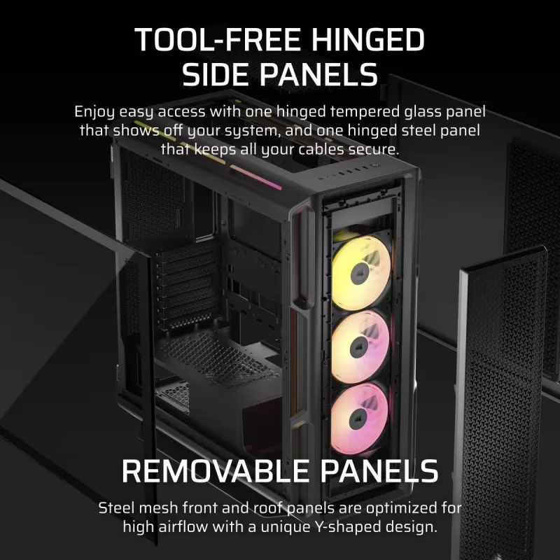 Korpusas CORSAIR iCUE LINK 5000T LX RGB Mid-Tower