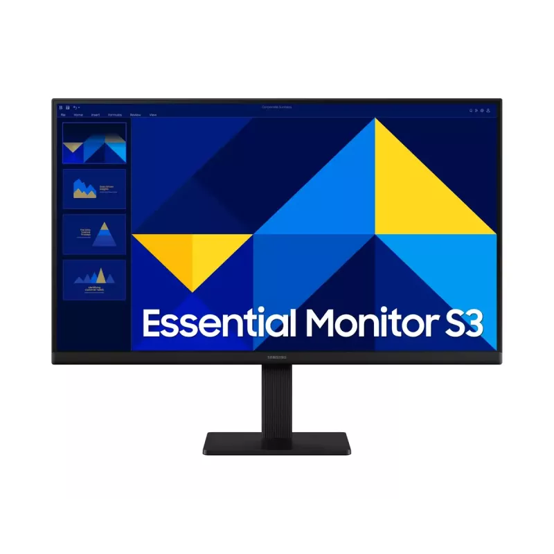 Monitorius LCD 24 colių Samsung S30GD LS24D300GAUXEN – 24 colių Full HD (1920×1080), IPS, 5 ms, 100 Hz, VESA, HDMI ir VGA, juodas