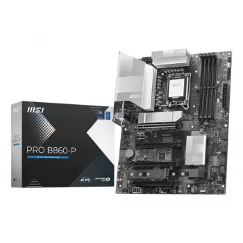 Motininė plokštė MSI PRO B860-P — Intel B860, LGA 1851, ATX, DDR5, 4 DIMM, 3×M.2, 5Gb LAN, HDMI 2.1