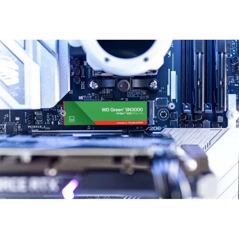 WESTERN DIGITAL SSD - WD Green SN3000 NVMe - 500 GB - PCIe Gen4 x4 - M.2 2280
