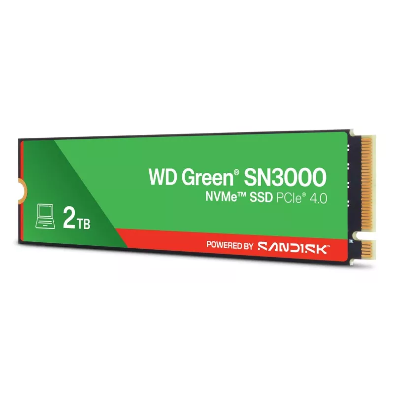 WESTERN DIGITAL SSD - WD Green SN3000 NVMe - 500 GB - PCIe Gen4 x4 - M.2 2280