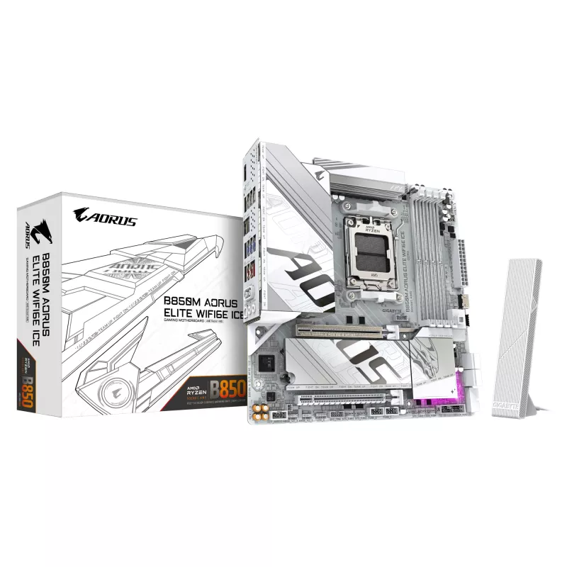 Motininė plokštė GIGABYTE B850M AORUS ELITE WIFI6E, AMD B850, lizdas AM5, Micro ATX