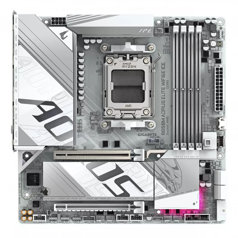 Motininė plokštė GIGABYTE B850M AORUS ELITE WIFI6E, AMD B850, lizdas AM5, Micro ATX