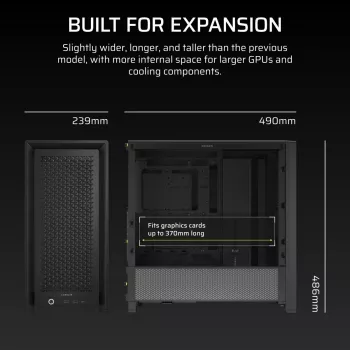 CORSAIR FRAME 4000D Juodas Midi bokštas