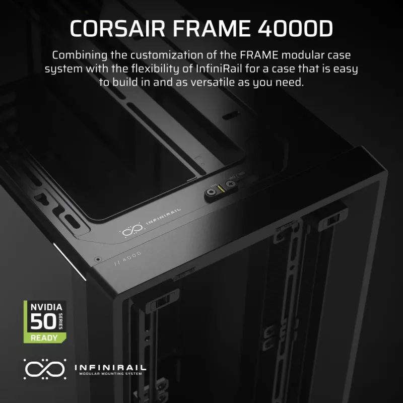 CORSAIR FRAME 4000D Juodas Midi bokštas