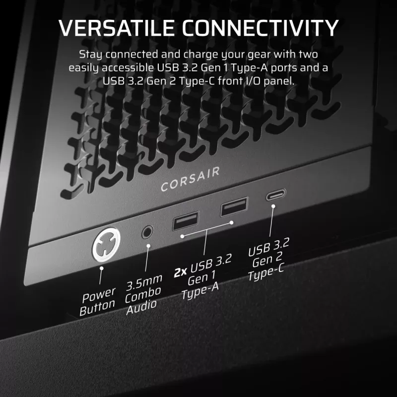 CORSAIR FRAME 4000D Juodas Midi bokštas