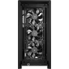 PC korpusas CORSAIR FRAME 4000D RS Midi Tower — juodas, EATX, grūdintas stiklas, USB-C, 3×120 mm priekiniai ventiliatoriai