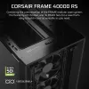 PC korpusas CORSAIR FRAME 4000D RS Midi Tower — juodas, EATX, grūdintas stiklas, USB-C, 3×120 mm priekiniai ventiliatoriai