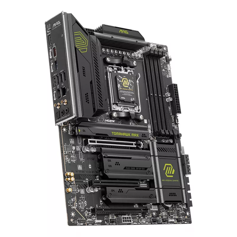 Motininė plokštė MSI MAG B850 TOMAHAWK MAX WIFI – AMD B850, Socket AM5, ATX, DDR5, 4×M.2, Wi‑Fi 7, 5Gb LAN, 7.1 garsas