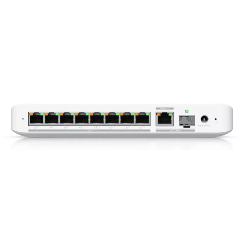 UBIQUITI NETWORKS UniFi Switch USW-Flex-2.5G-8-PoE 8x 2.5GbE RJ45, 1x 10GbE SFP+, 196 W