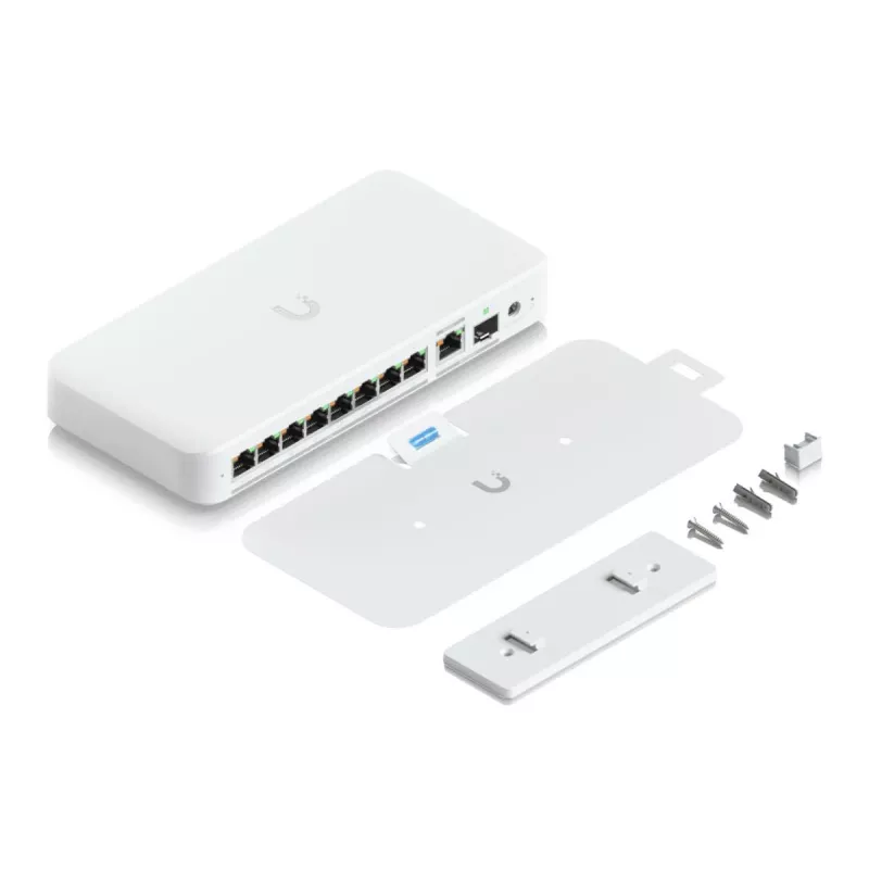UBIQUITI NETWORKS UniFi Switch USW-Flex-2.5G-8-PoE 8x 2.5GbE RJ45, 1x 10GbE SFP+, 196 W