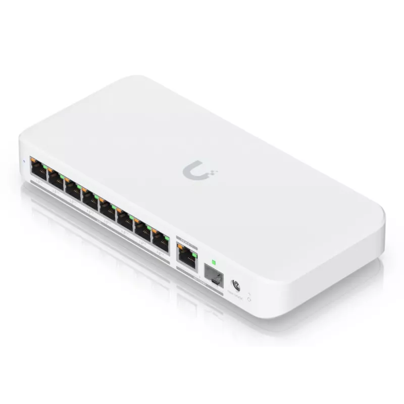 UBIQUITI NETWORKS UniFi Switch USW-Flex-2.5G-8-PoE 8x 2.5GbE RJ45, 1x 10GbE SFP+, 196 W