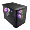 Korpusas FSP S380-BA Mini Tower mITX, mATX Juodas ARGB