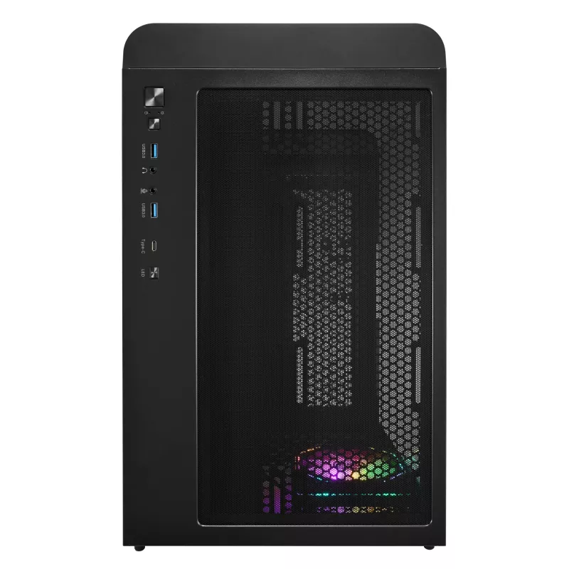 Korpusas FSP S380-BA Mini Tower mITX, mATX Juodas ARGB