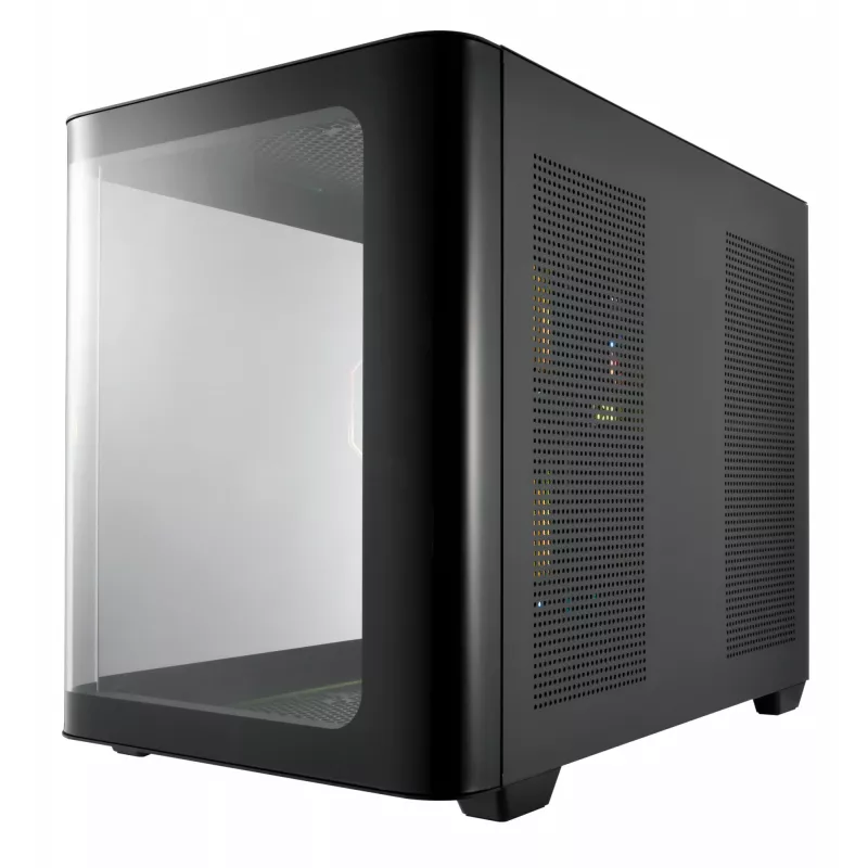 Korpusas FSP S380-BA Mini Tower mITX, mATX Juodas ARGB