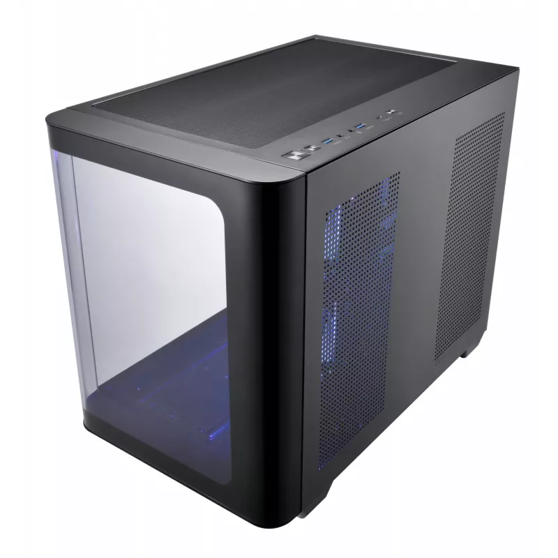 Korpusas FSP S380-BA Mini Tower mITX, mATX Juodas ARGB
