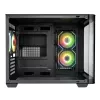 Korpusas FSP S380-BA Mini Tower mITX, mATX Juodas ARGB
