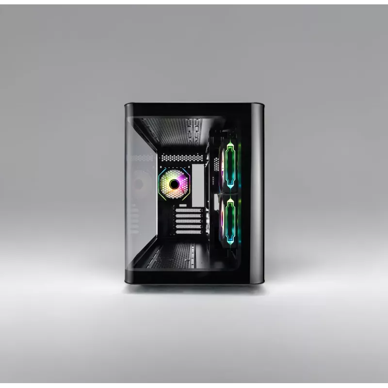 Korpusas FSP S380-BA Mini Tower mITX, mATX Juodas ARGB