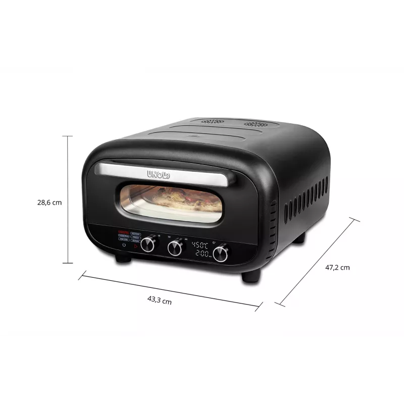 Unold 68805 picos kepimo aparatas/orkaitė 1 pica 1700 W Juoda