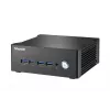 Shuttle Nano PC NA10H7, AMD Ryzen™ 7-8845HS APU, Radeon780M, 2xHDMI, 2xUSB-C 4.0(DP), 2x2.5Gbit LAN, 24/7 nuolatinis darbas, su VESA