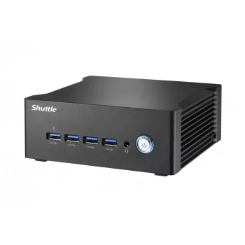 Shuttle Nano PC NA10H7, AMD Ryzen™ 7-8845HS APU, Radeon780M, 2xHDMI, 2xUSB-C 4.0(DP), 2x2.5Gbit LAN, 24/7 nuolatinis darbas, su VESA