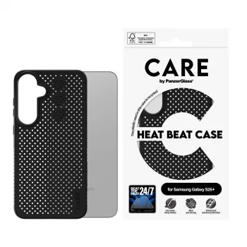 PanzerGlass CARE™ by ® Case Heat Beat Samsung Galaxy S25+, Dėklas, Samsung, Samsung - Galaxy S25+, Juoda