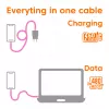 CLUB3D USB-C® karoliukų laidas rožinis, 2 m, USB C, USB C, 0.48 Gbit/s, rožinė