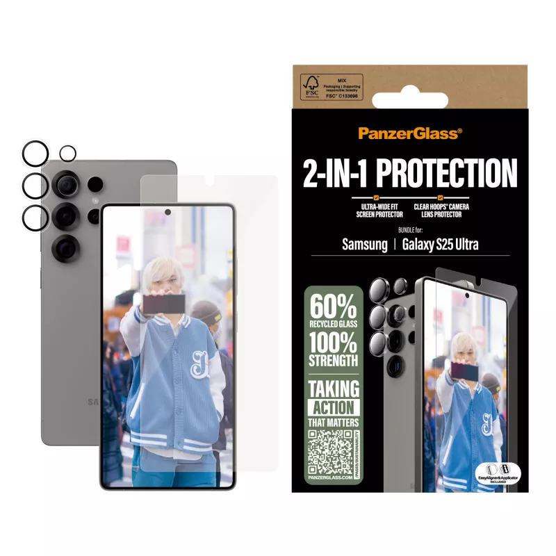 PanzerGlass 2-in-1 apsaugos rinkinys Samsung Galaxy S25 Ultra