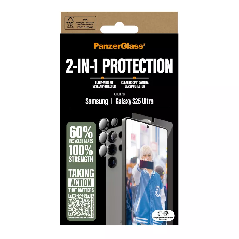 PanzerGlass 2-in-1 apsaugos rinkinys Samsung Galaxy S25 Ultra