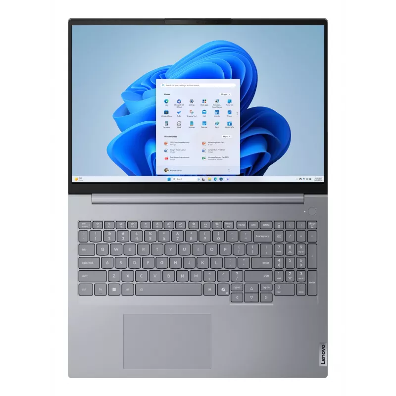 Nešiojamas kompiuteris Lenovo ThinkBook 16 G8 IRL Intel Core 5 210H 40,6 cm (16 colių) WUXGA 16 GB DDR5-SDRAM 512 GB SSD Wi-Fi 6E (802.11ax) Windows 11 Pro Nordic Grey