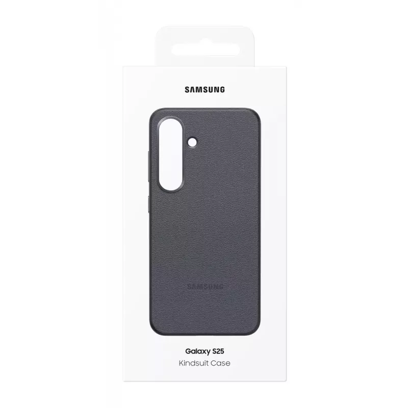 Dangtelis Samsung Galaxy S25 dirbtinės odos juodas