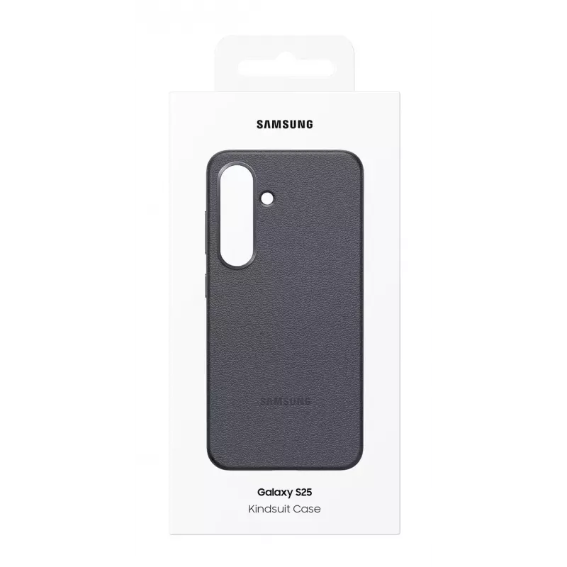Dangtelis Samsung Galaxy S25 dirbtinės odos juodas
