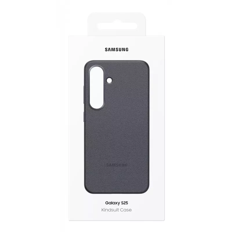 Dangtelis Samsung Galaxy S25 dirbtinės odos juodas