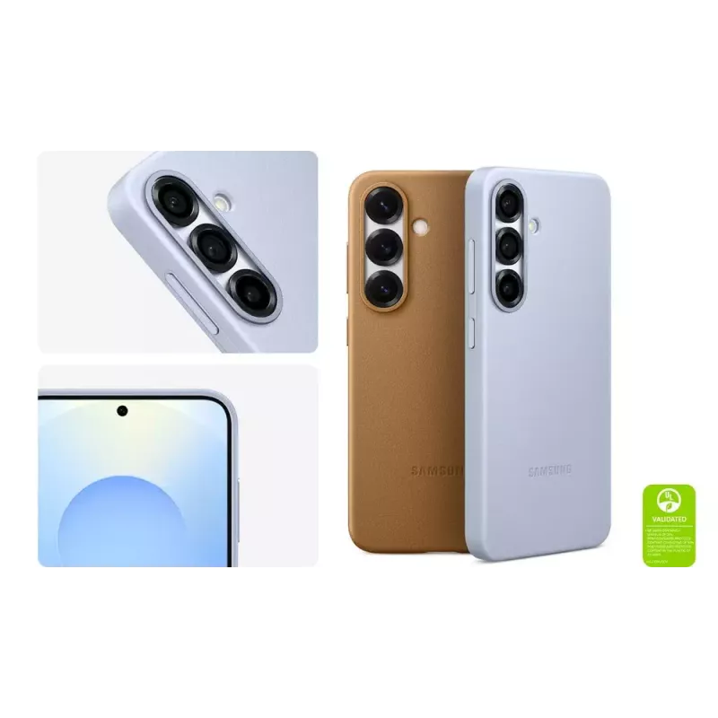 Dangtelis Samsung Galaxy S25 dirbtinės odos juodas