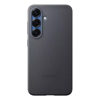 Dangtelis Samsung Galaxy S25 dirbtinės odos juodas