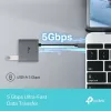 USB Type-C šakotuvas TP-Link UH3020C — 3 prievadai (HDMI, USB-A, USB-C), 5 Gbit/s, HDMI 4K@60Hz, PD iki 100W, aliuminis, 0,18 m laidas