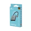 USB Type-C šakotuvas TP-Link UH3020C — 3 prievadai (HDMI, USB-A, USB-C), 5 Gbit/s, HDMI 4K@60Hz, PD iki 100W, aliuminis, 0,18 m laidas