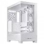 PC korpusas ASUS A31 Plus TG ARGB WHITE Midi Tower — ATX, grūdintas stiklas, ARGB, 3x120mm + 1x120mm ventiliatoriai, 38 cm vaizdo plokštė, 165 mm CPU aušintuvas