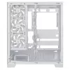 PC korpusas ASUS A31 Plus TG ARGB WHITE Midi Tower — ATX, grūdintas stiklas, ARGB, 3x120mm + 1x120mm ventiliatoriai, 38 cm vaizdo plokštė, 165 mm CPU aušintuvas