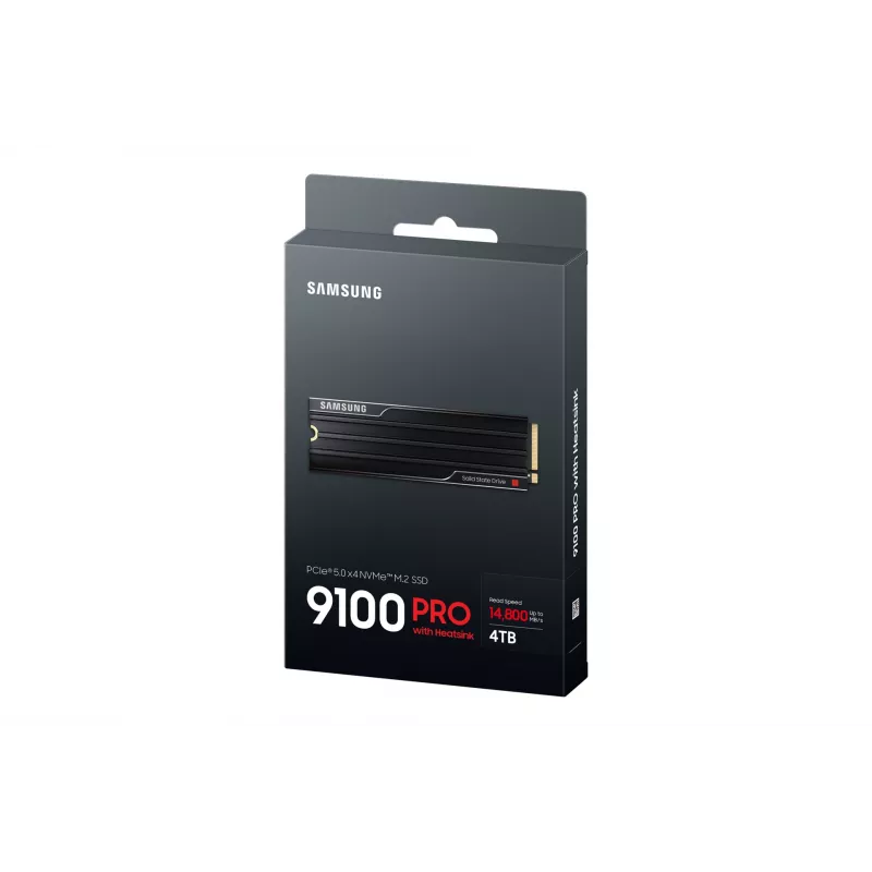 Samsung 9100 PRO Heatsink PCIe® 5.0 NVMe™ M.2 SSD - 4 TB, M.2, 14800 MB/s