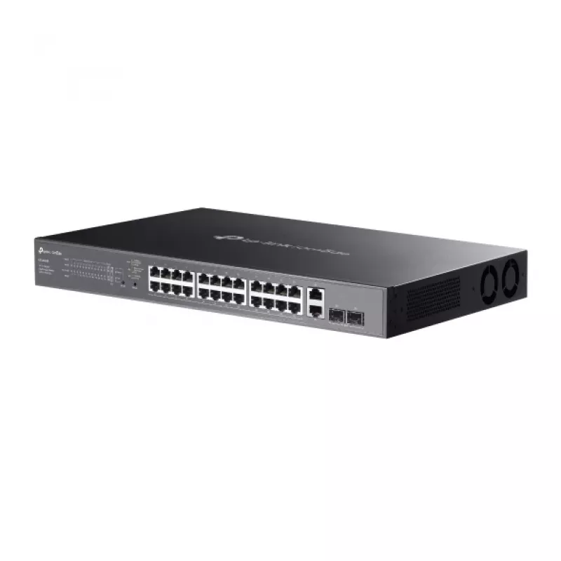 TP-Link Omada ES228GMP valdomas L2 tinklo jungiklis, 26x Gigabit Ethernet, PoE, juodas