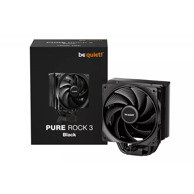 be quiet! Pure Rock 3 Black Procesoriaus aušintuvas 12 cm 1 vnt.
