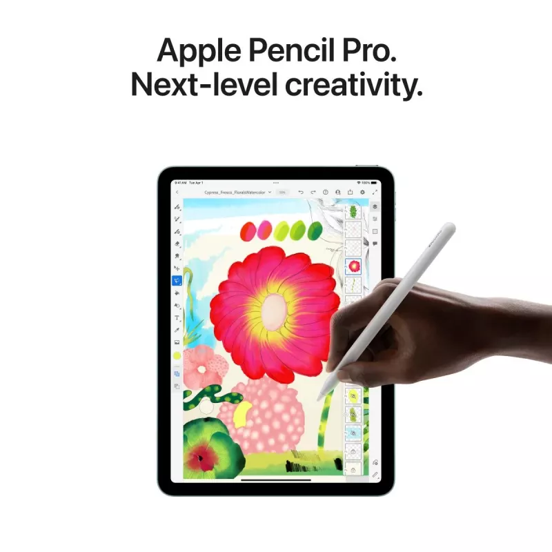 APPLE iPad Air (2025) - M3 - 13 col. - 7 karta - Wi-Fi + Cellular - 128GB - Žvaigždžių šviesa