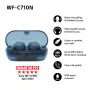 Belaidės ausinės Sony WF-C710N į ausį, True Wireless, Bluetooth 5.3, ANC, IPX4, 8,5/12 h veikimo, stiklo mėlyna