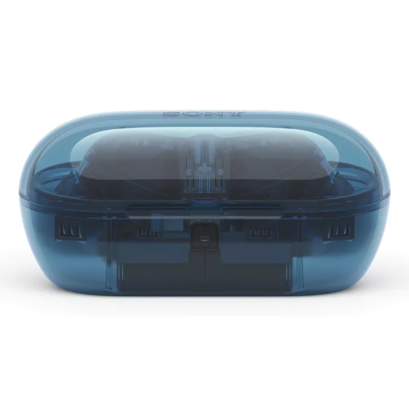 Belaidės ausinės Sony WF-C710N į ausį, True Wireless, Bluetooth 5.3, ANC, IPX4, 8,5/12 h veikimo, stiklo mėlyna