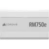 CORSAIR RMe serijos RM750e – 750 W pilnai modulinis tyliai veikiantis ATX maitinimo šaltinis – Baltas