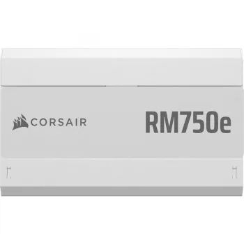 CORSAIR RMe serijos RM750e – 750 W pilnai modulinis tyliai veikiantis ATX maitinimo šaltinis – Baltas